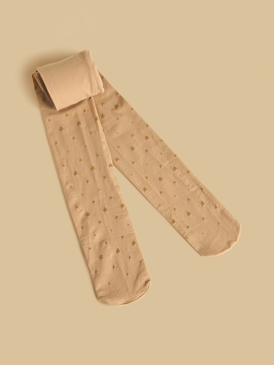 Heart Embellished Tights