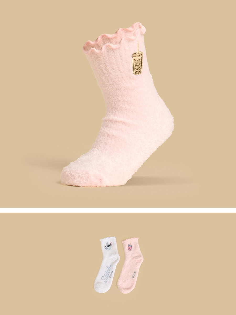 Pack of 2 - Stitch Print Socks