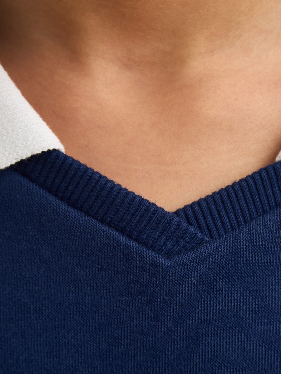 Slogan Print Collared Sweat Dress