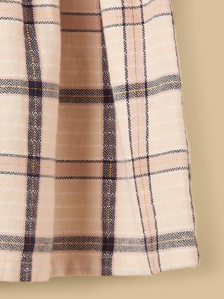 Checked Dress with Shrug