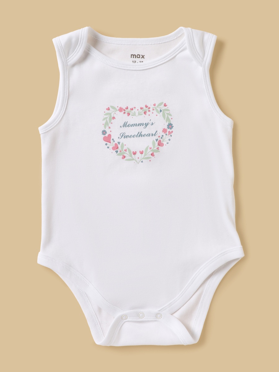 Pack of 5 - Assorted Sleeveless Cotton Bodysuit