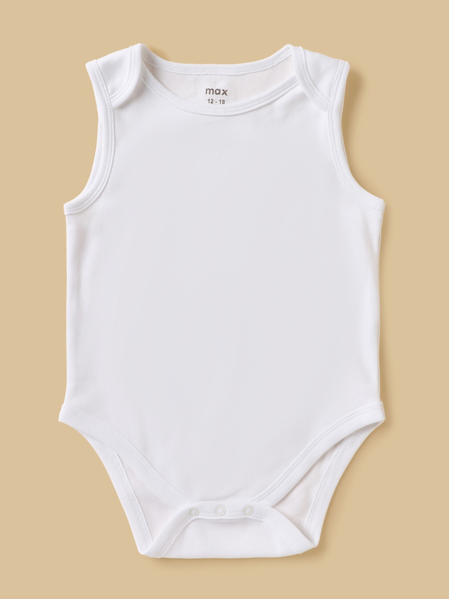 Pack of 5 - Assorted Sleeveless Cotton Bodysuit