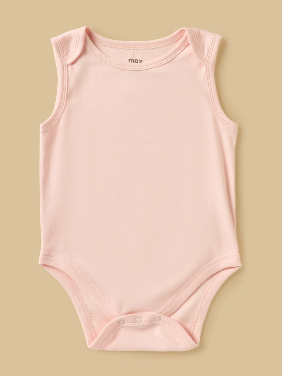 Pack of 5 - Assorted Sleeveless Cotton Bodysuit
