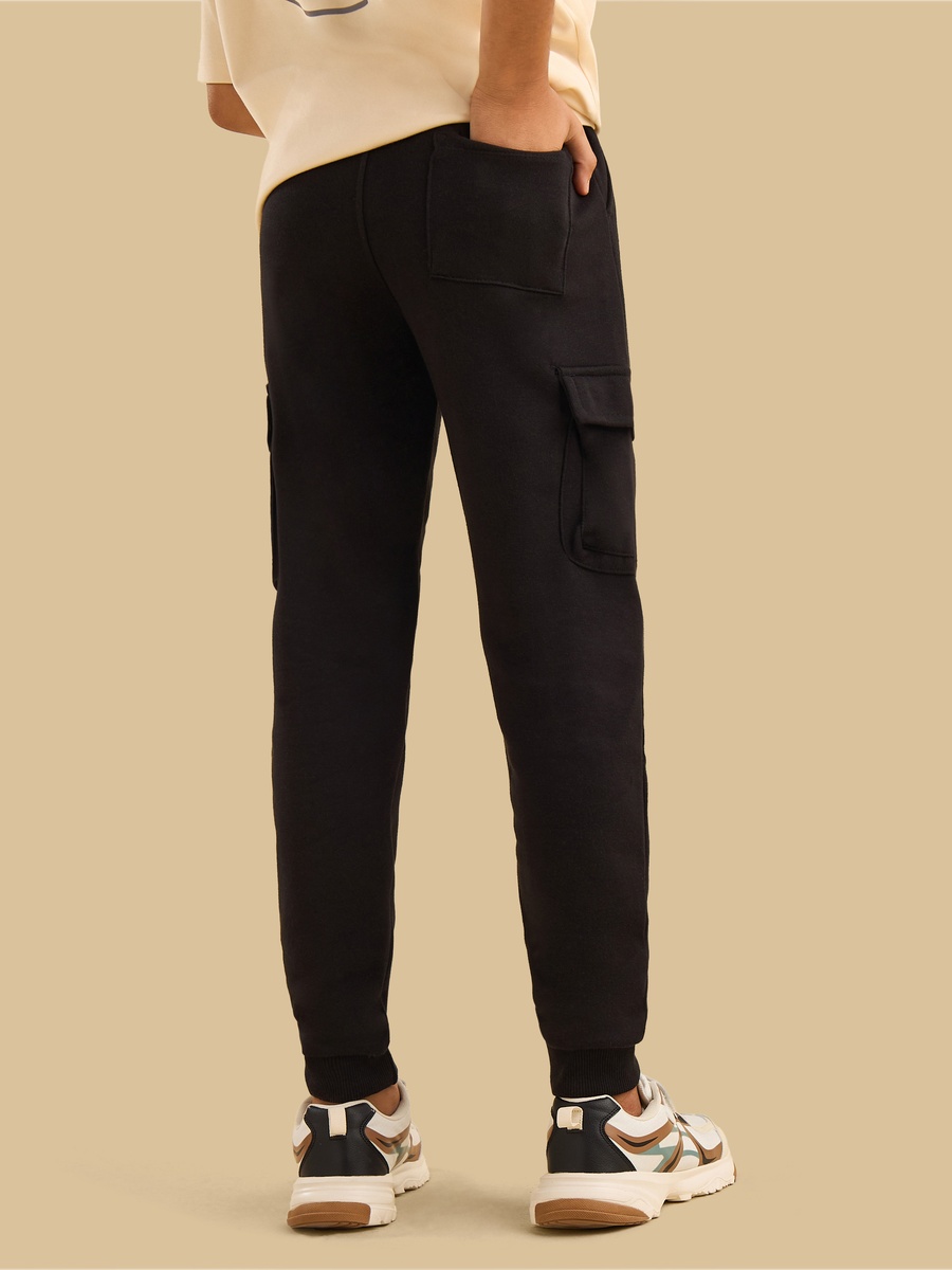Slogan Print Cargo Joggers