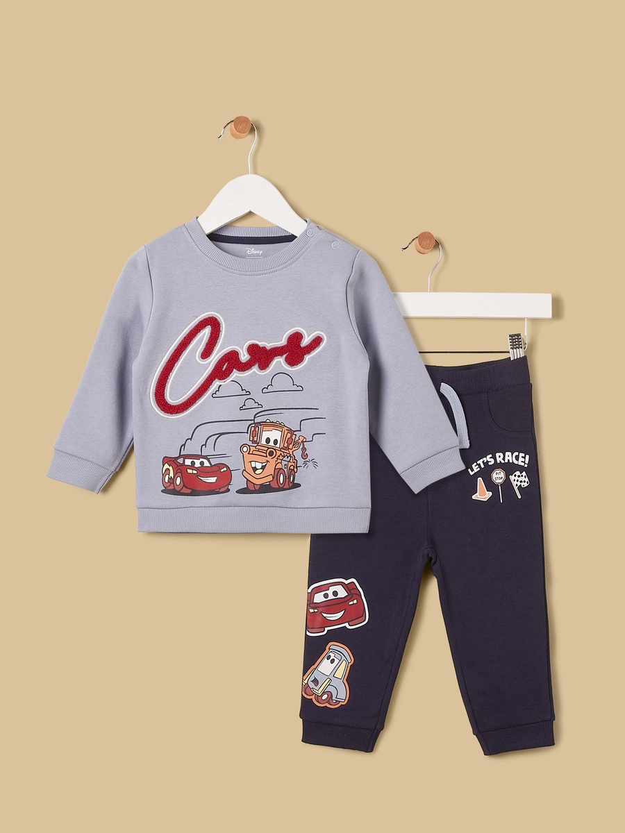 Cars Print Sweatshirt and Joggers Set