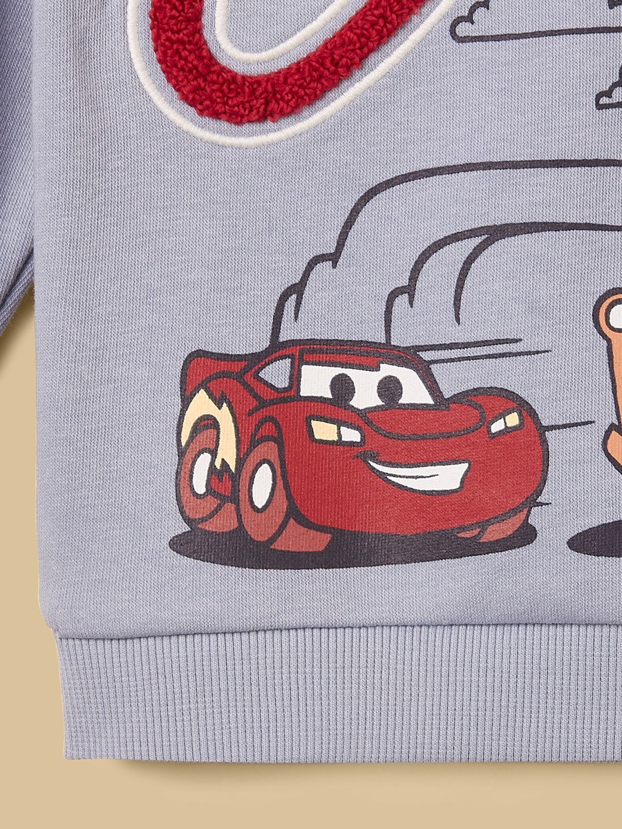 Cars Print Sweatshirt and Joggers Set