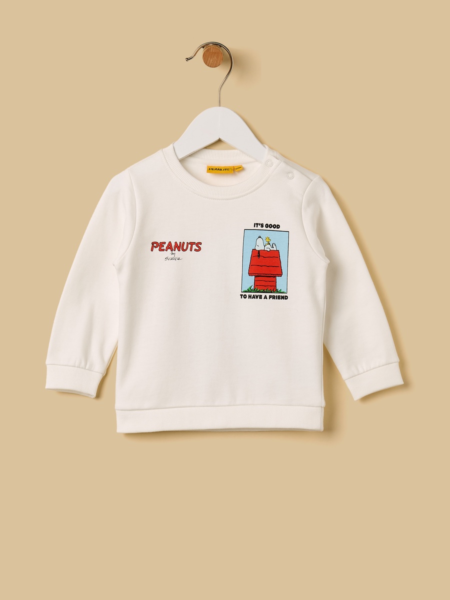 Peanuts Print Sweatshirt and Joggers Set