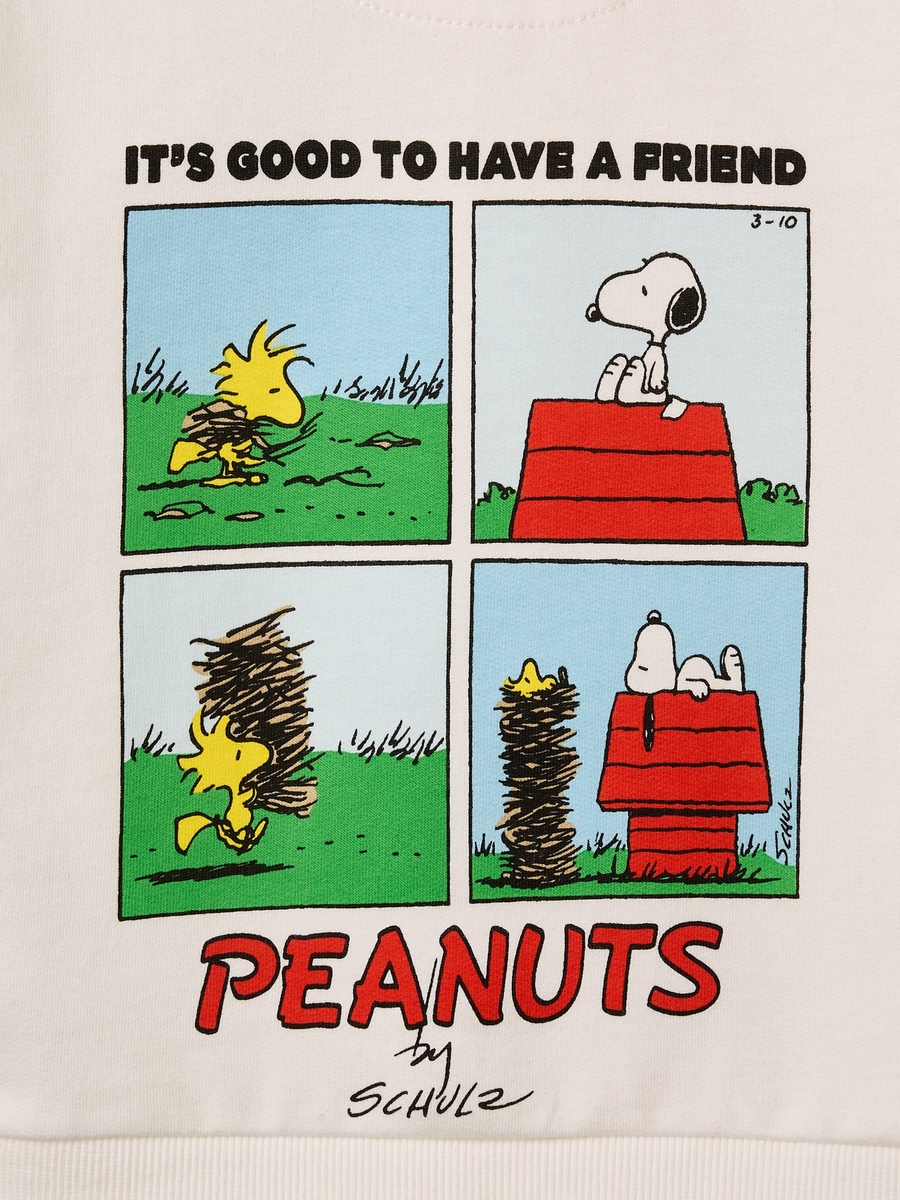 Peanuts Print Sweatshirt and Joggers Set