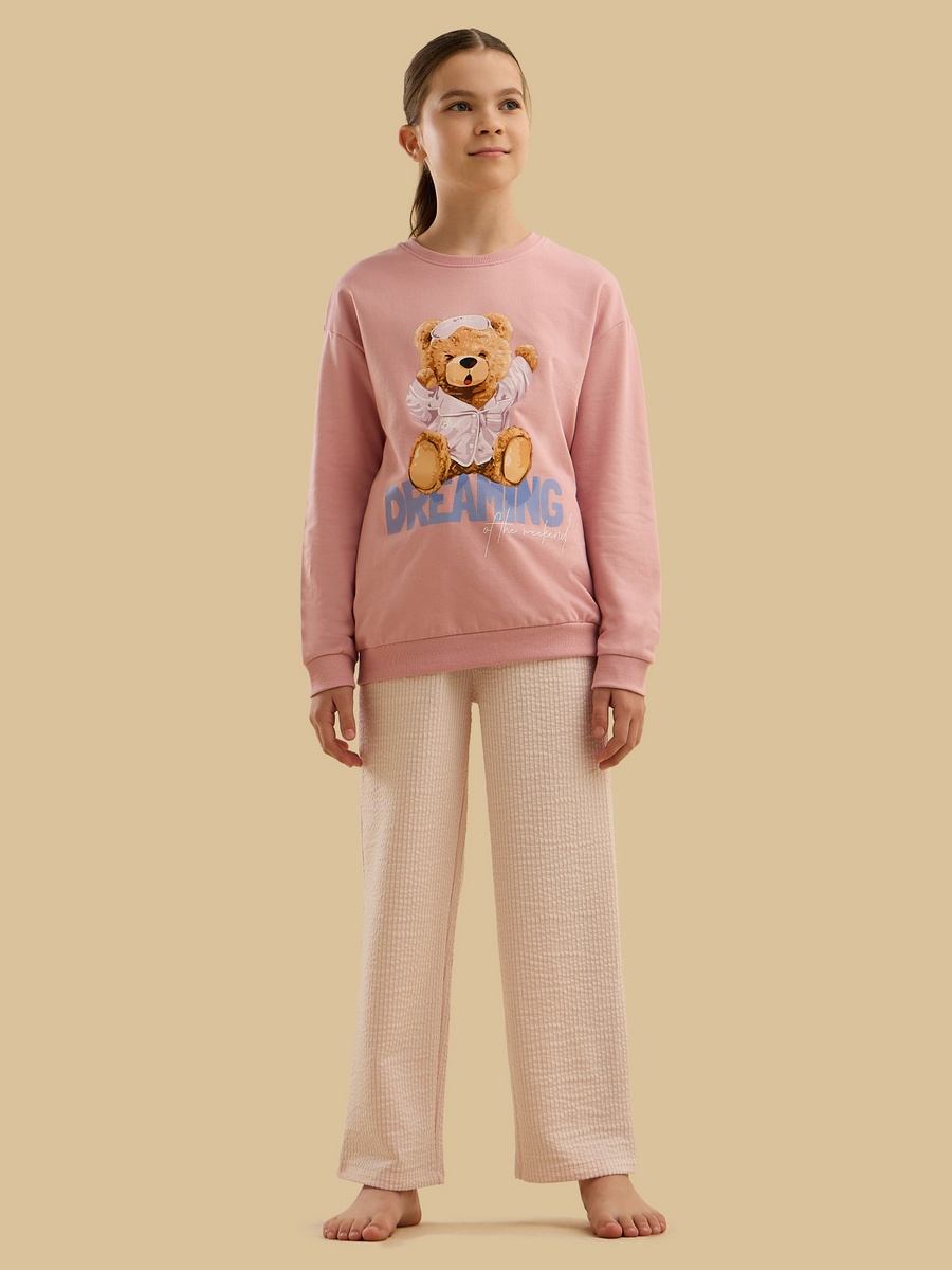 Teddy Bear Print Pyjama Set