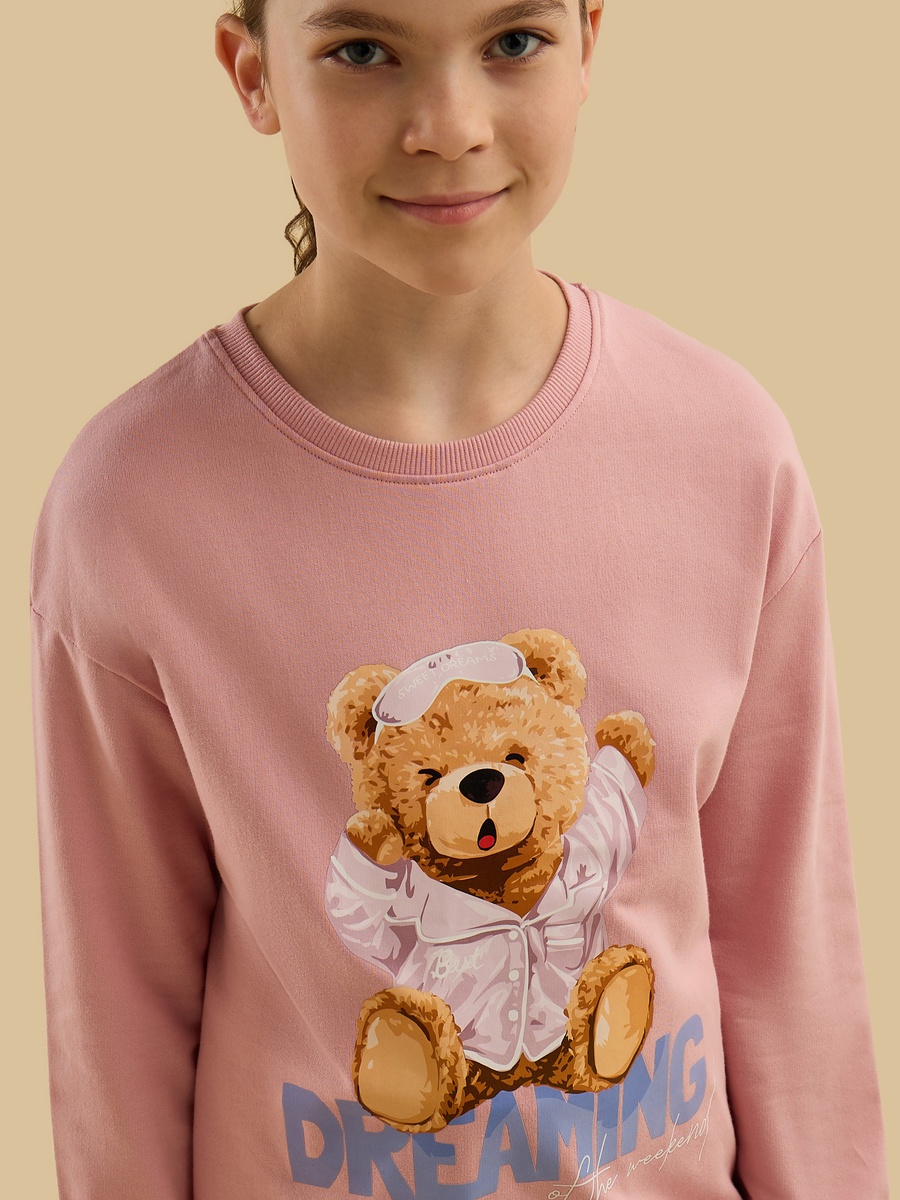Teddy Bear Print Pyjama Set