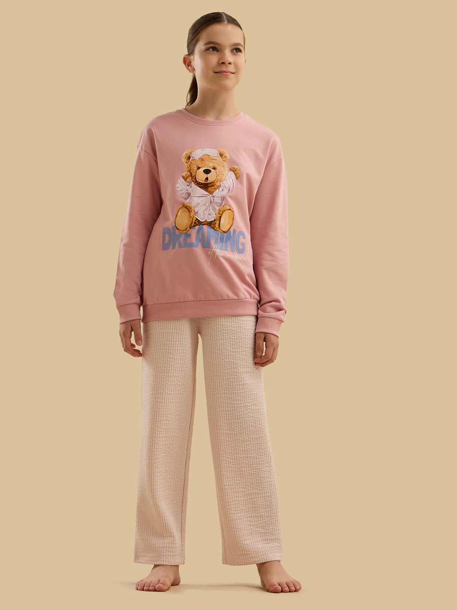 Teddy Bear Print Pyjama Set