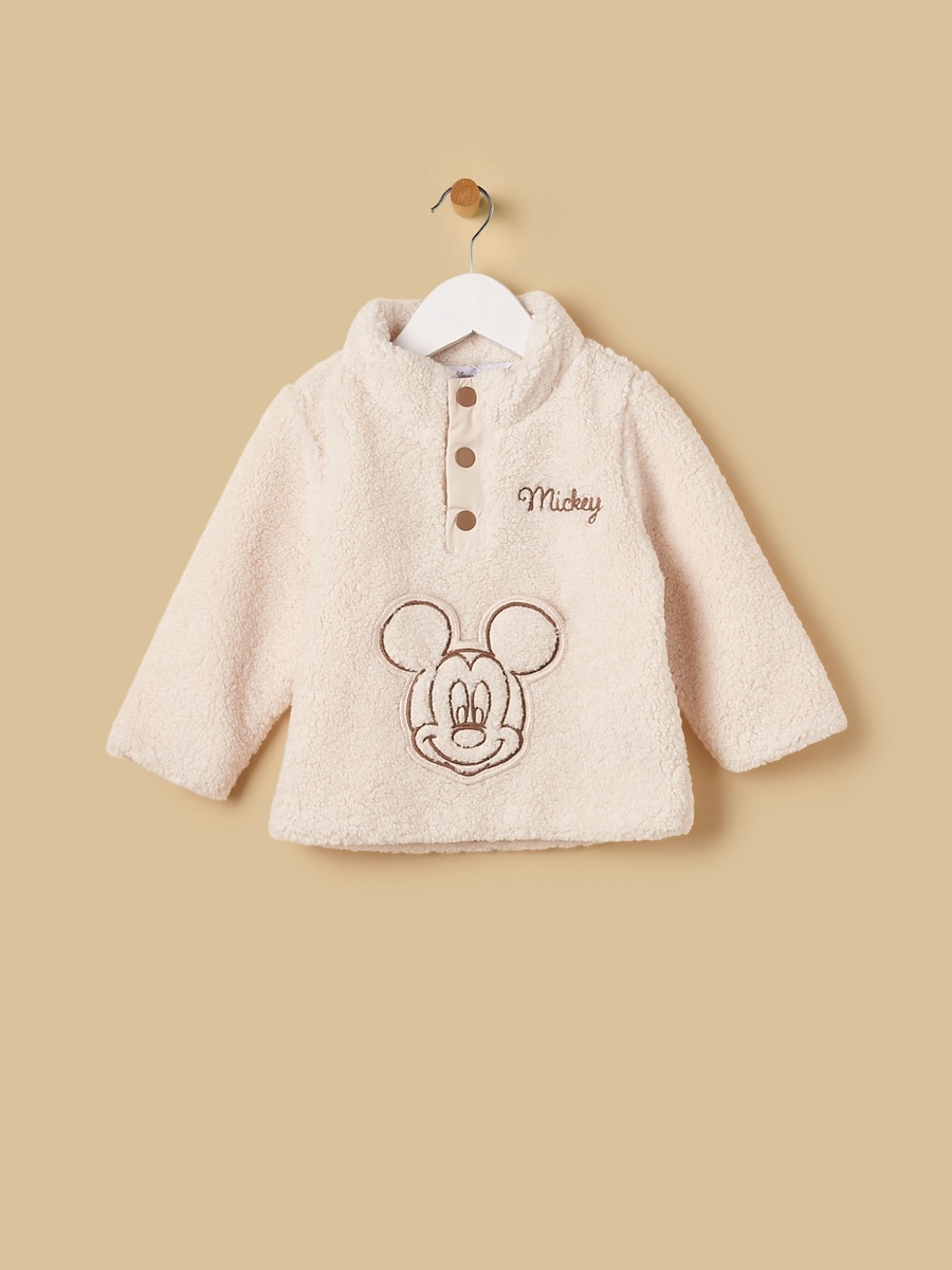 Mickey Mouse Applique Borg Jacket
