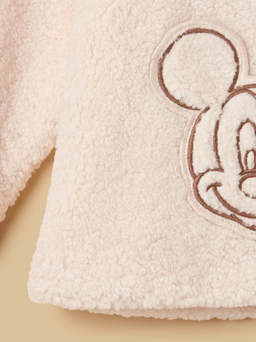 Mickey Mouse Applique Borg Jacket