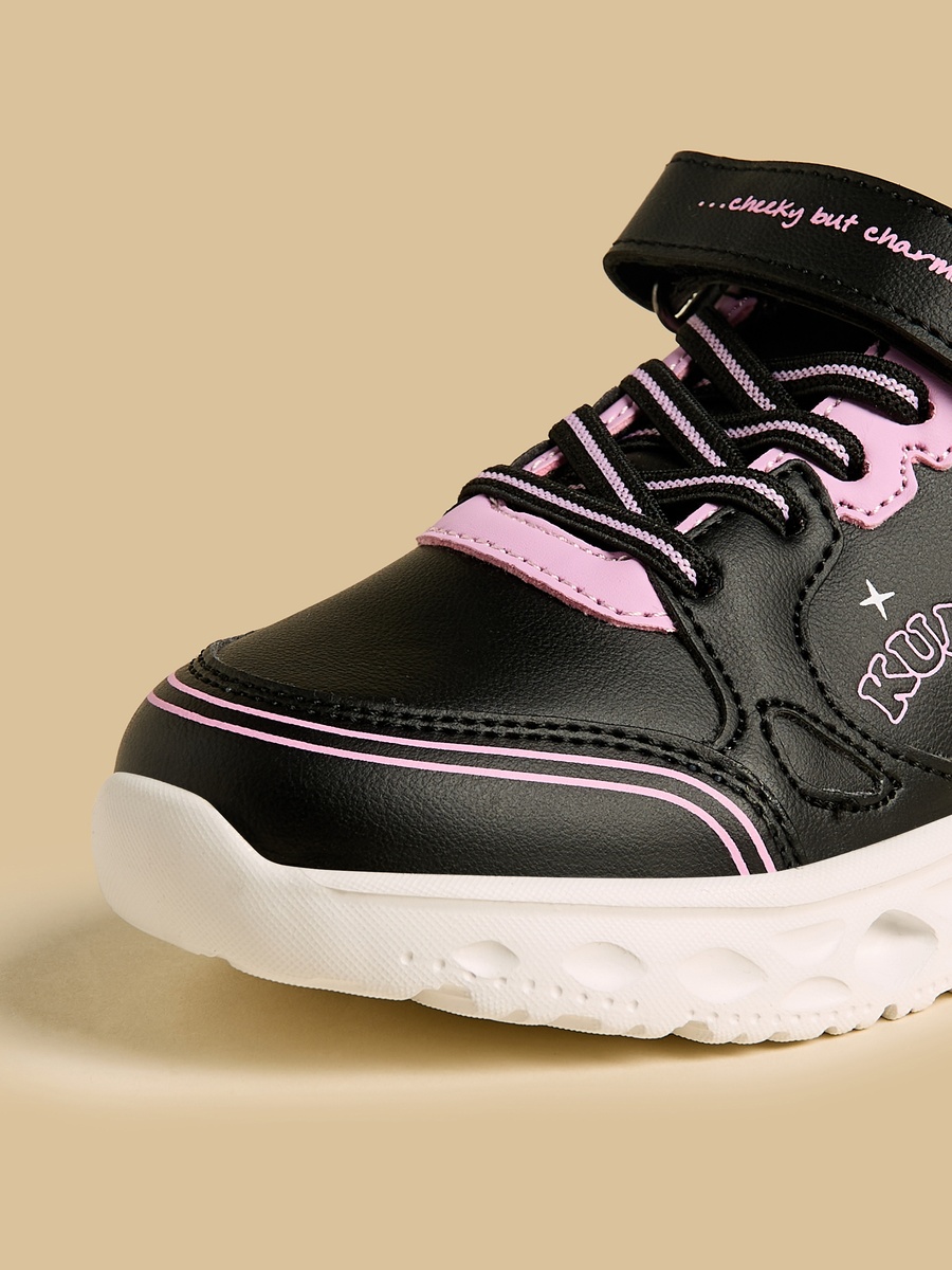 Kuromi Print Sports Shoes with Hook and Loop Closure