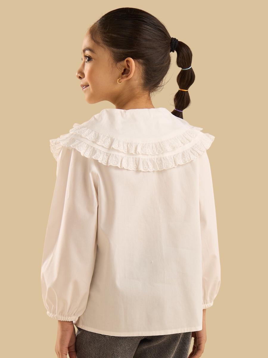 Embroidered Collar Shirt
