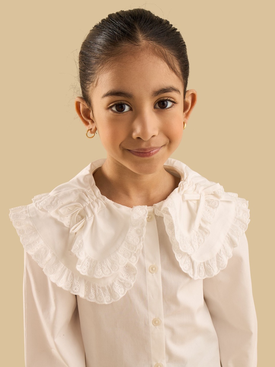 Embroidered Collar Shirt