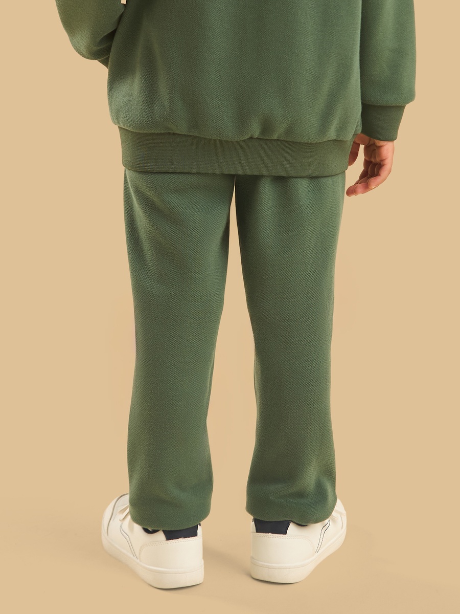 Textured Pique Pull On Pants