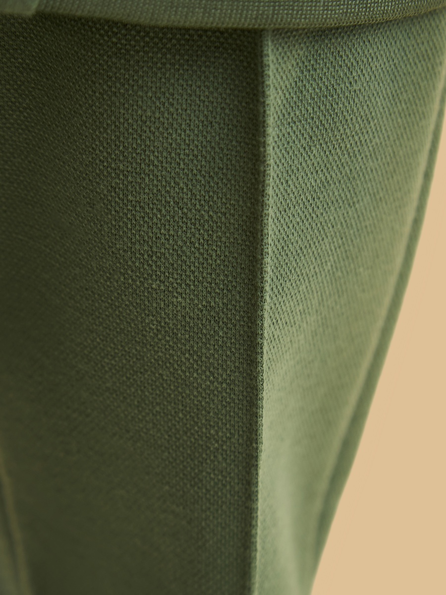 Textured Pique Pull On Pants