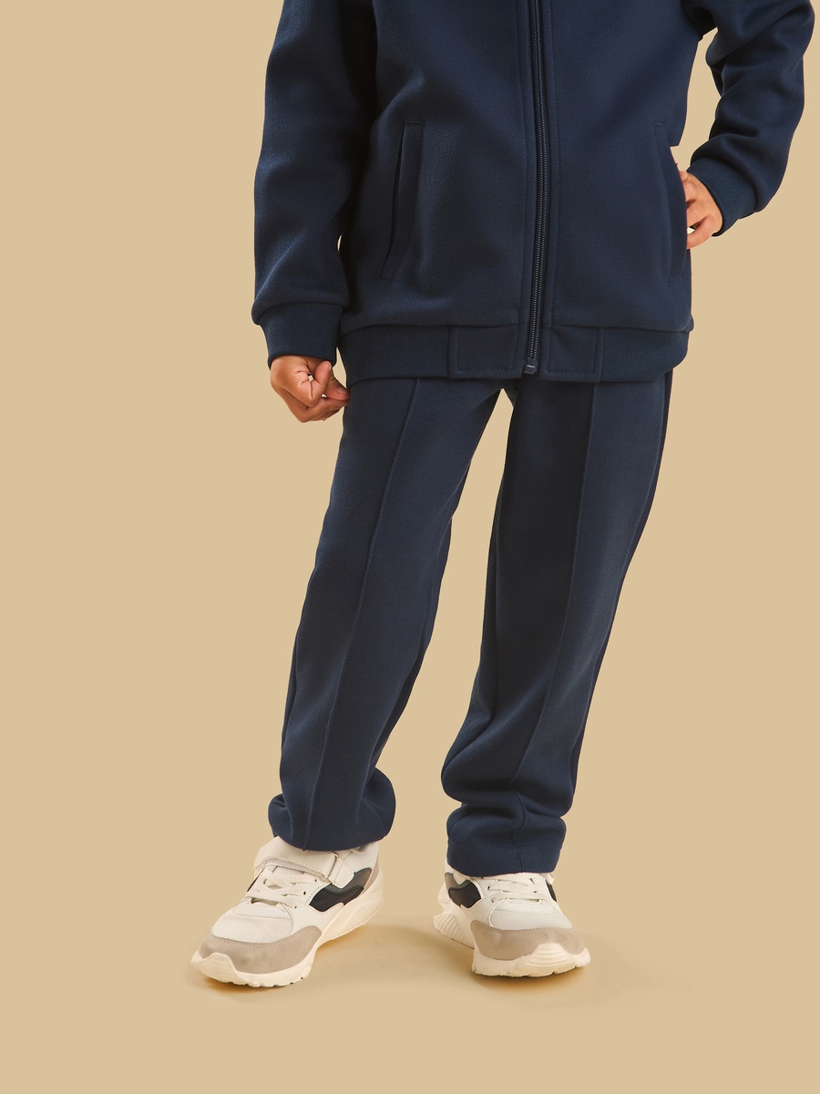 Textured Pique Pull On Pants