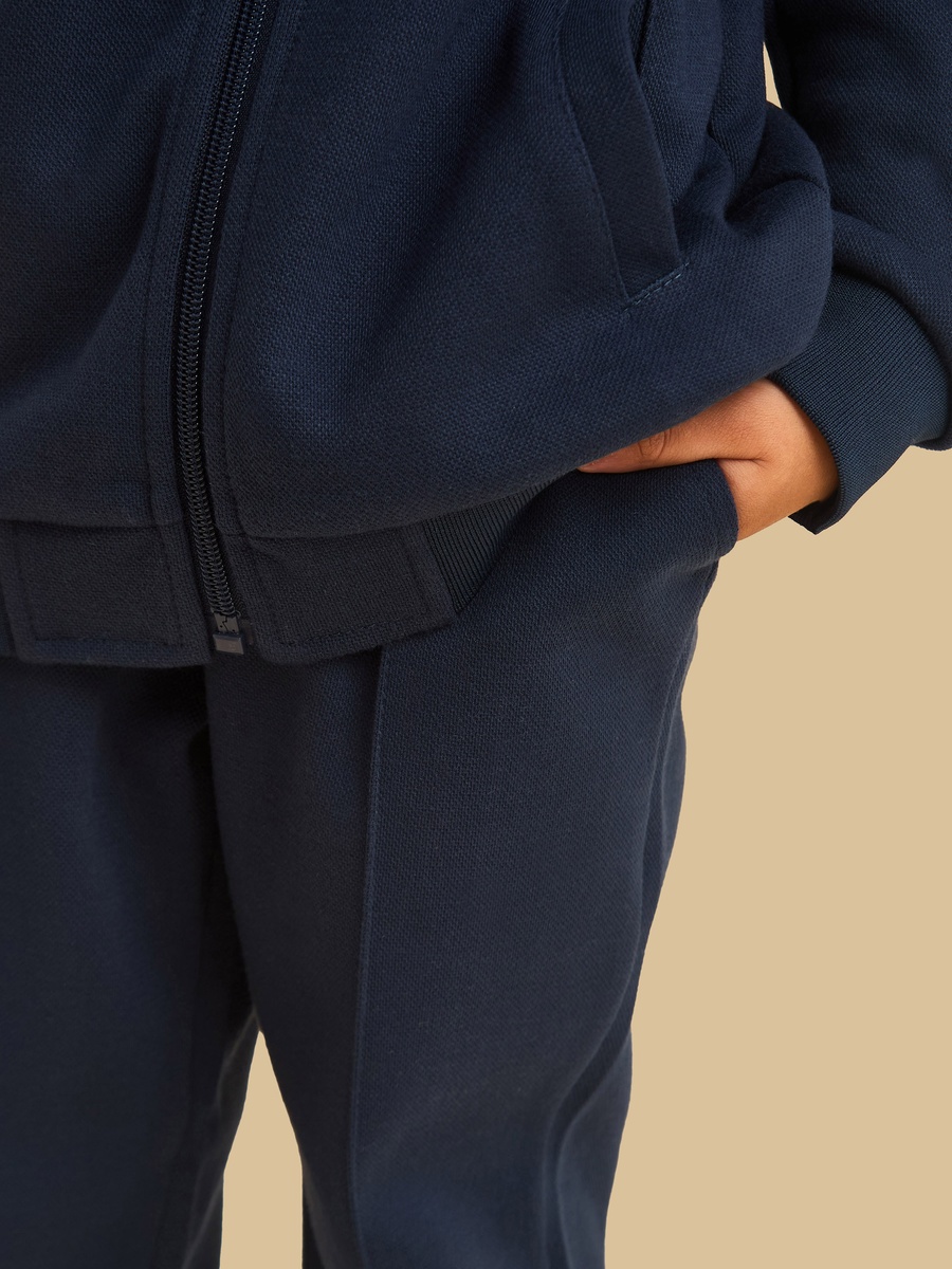 Textured Pique Pull On Pants