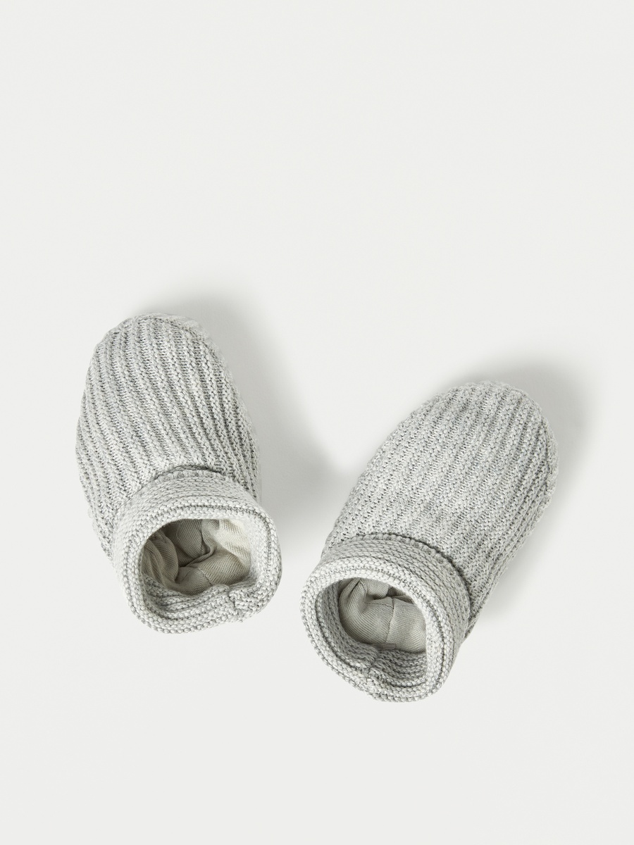 Textured Beanie Cap with Booties