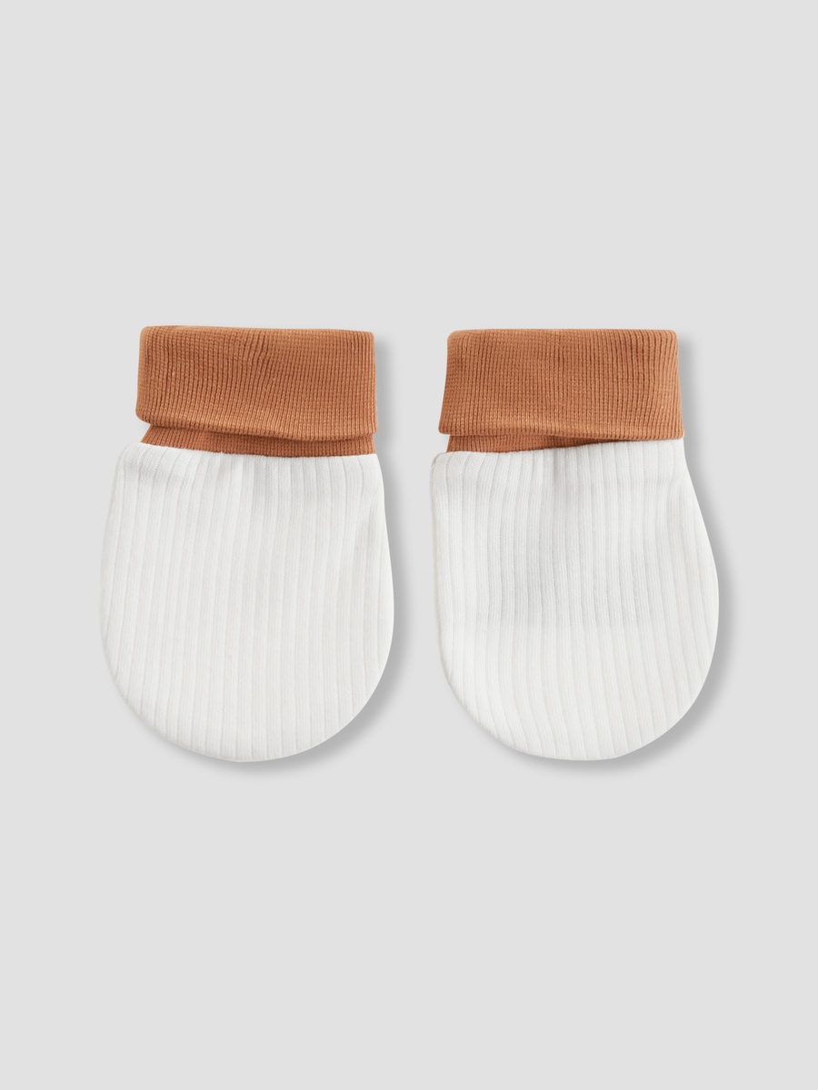 Baby Mittens with Ribbed Texture