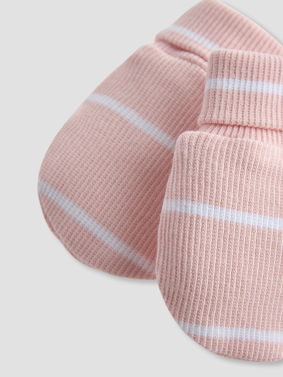 Mitten with Stripes