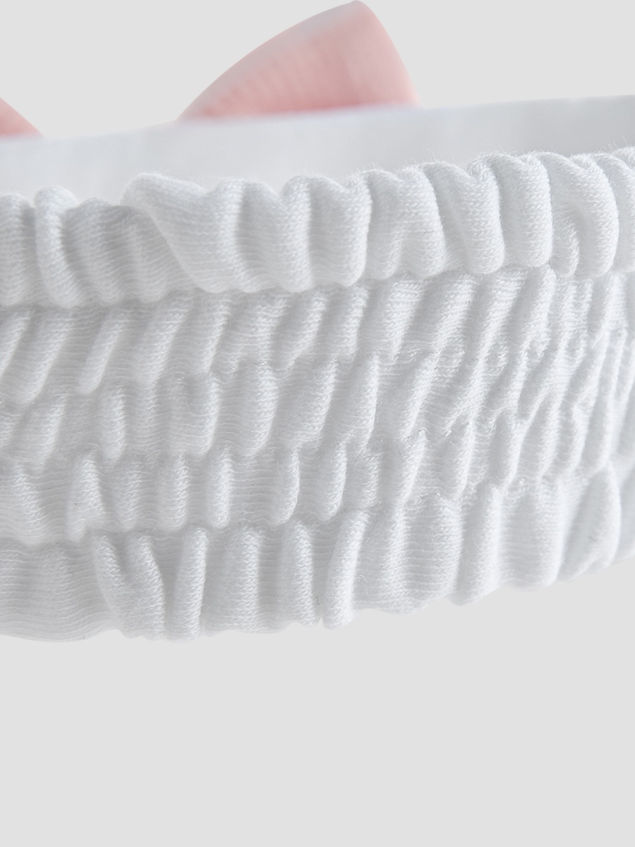 Cotton Headband with Bow Accent