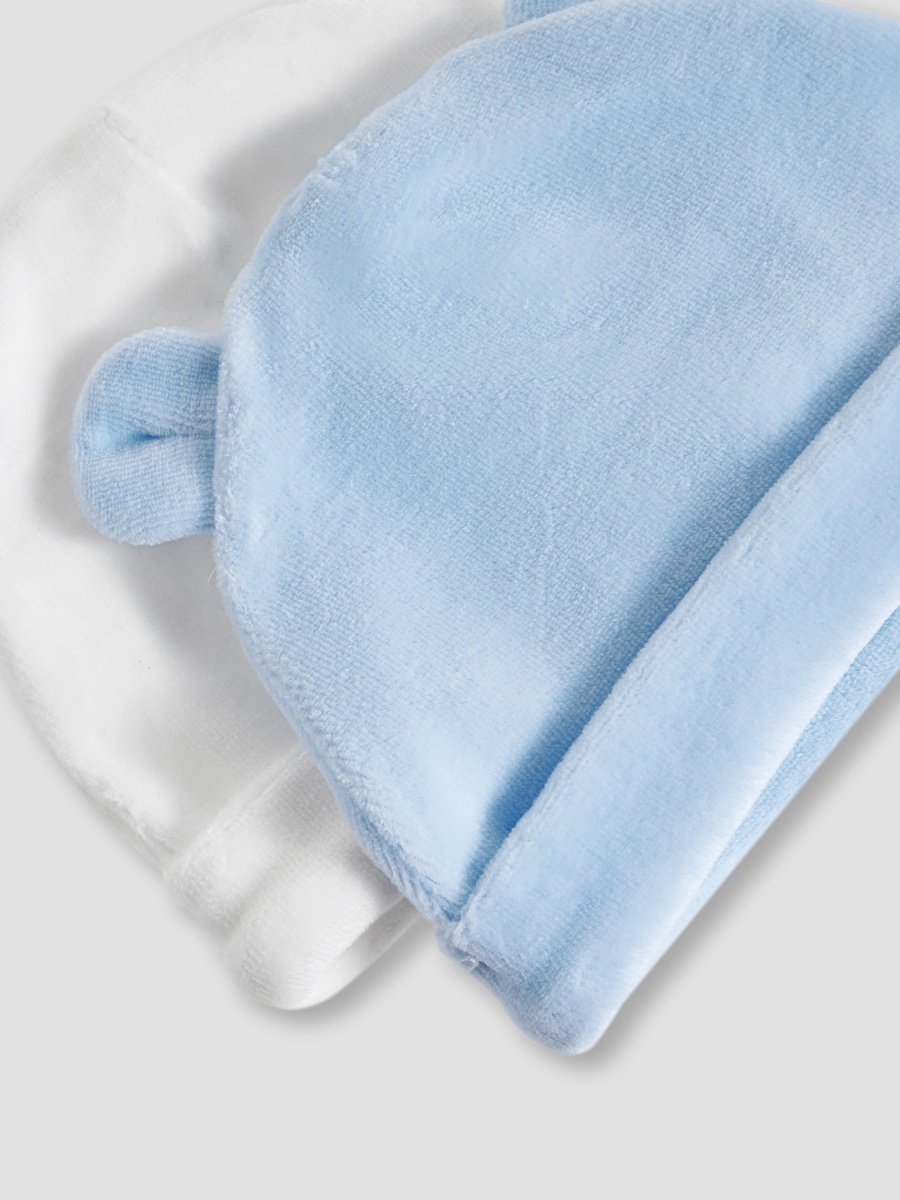 Baby Cap with Ear Detail - Set of 2