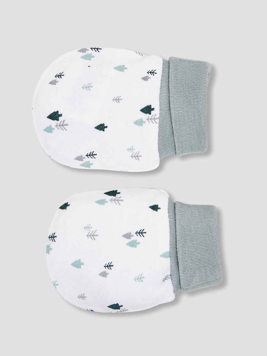 Tree Print Mittens