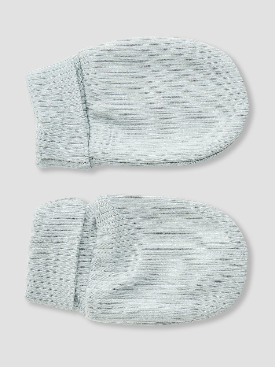 Baby Mittens with Ribbed Texture - Set of 2