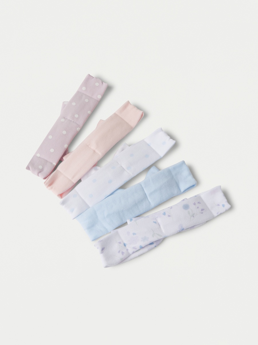 Assorted Headband with Bow Applique - Set of 5