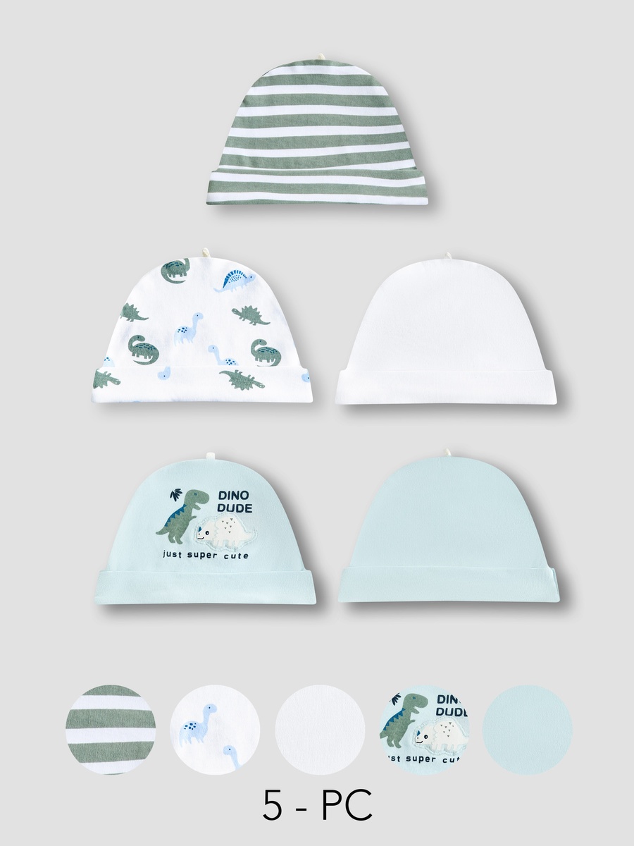 Beanie with Cotton - Set of 5