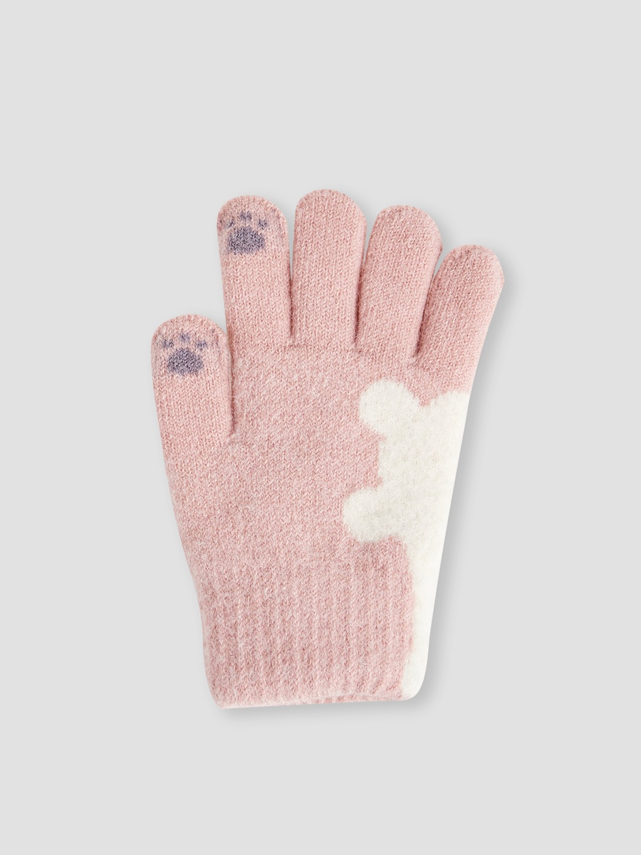 Winter Gloves with Bear Print