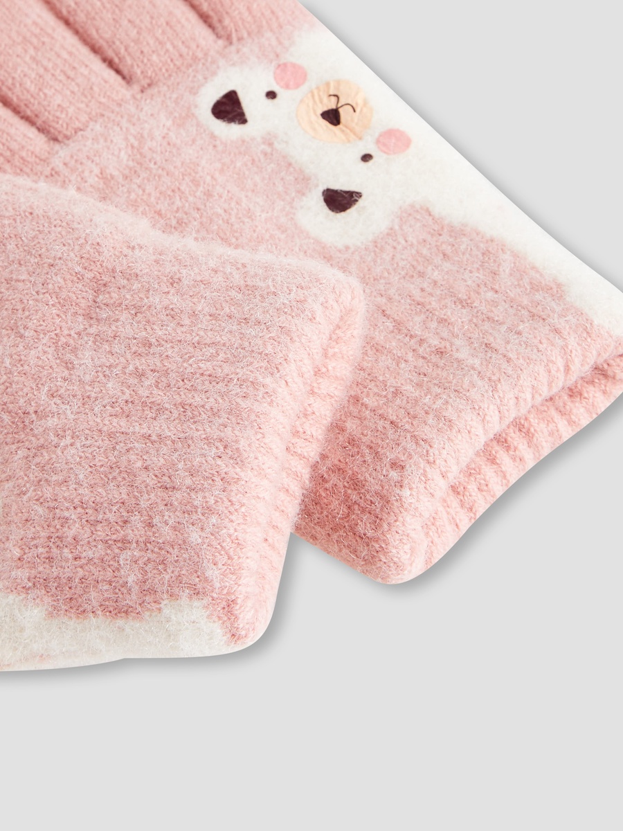 Winter Gloves with Bear Print