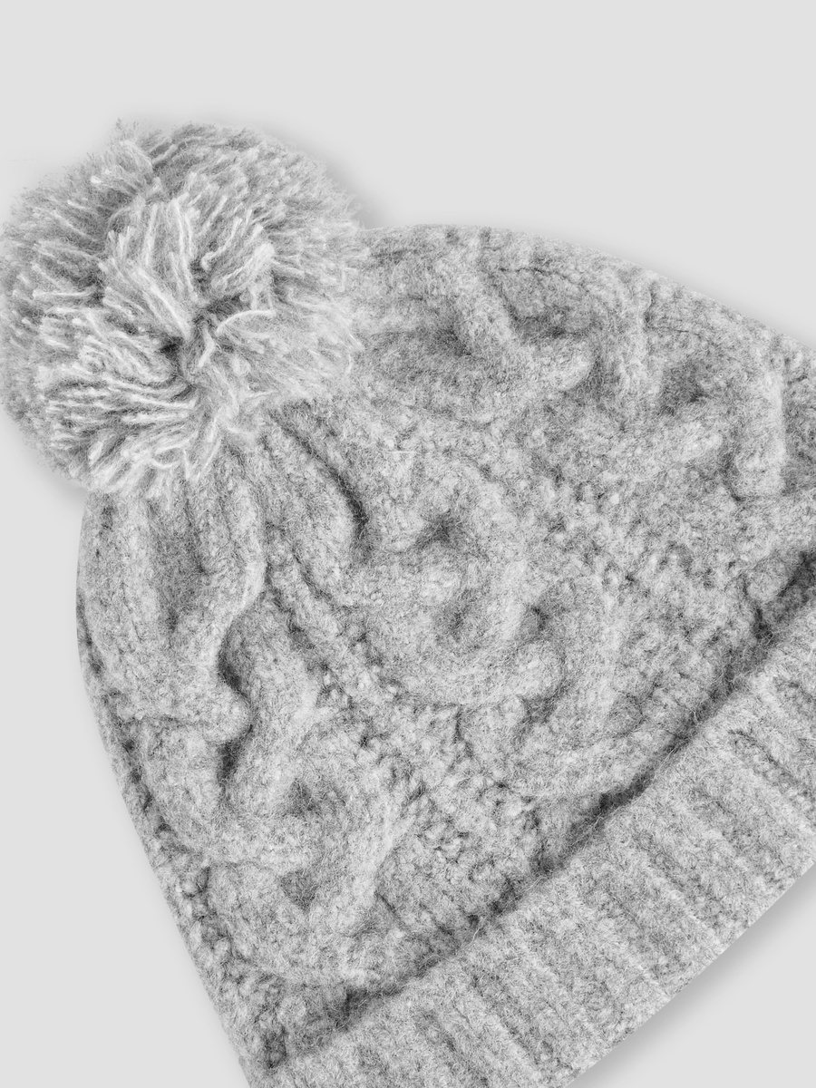 Baby Cap with Pom Pom Detail