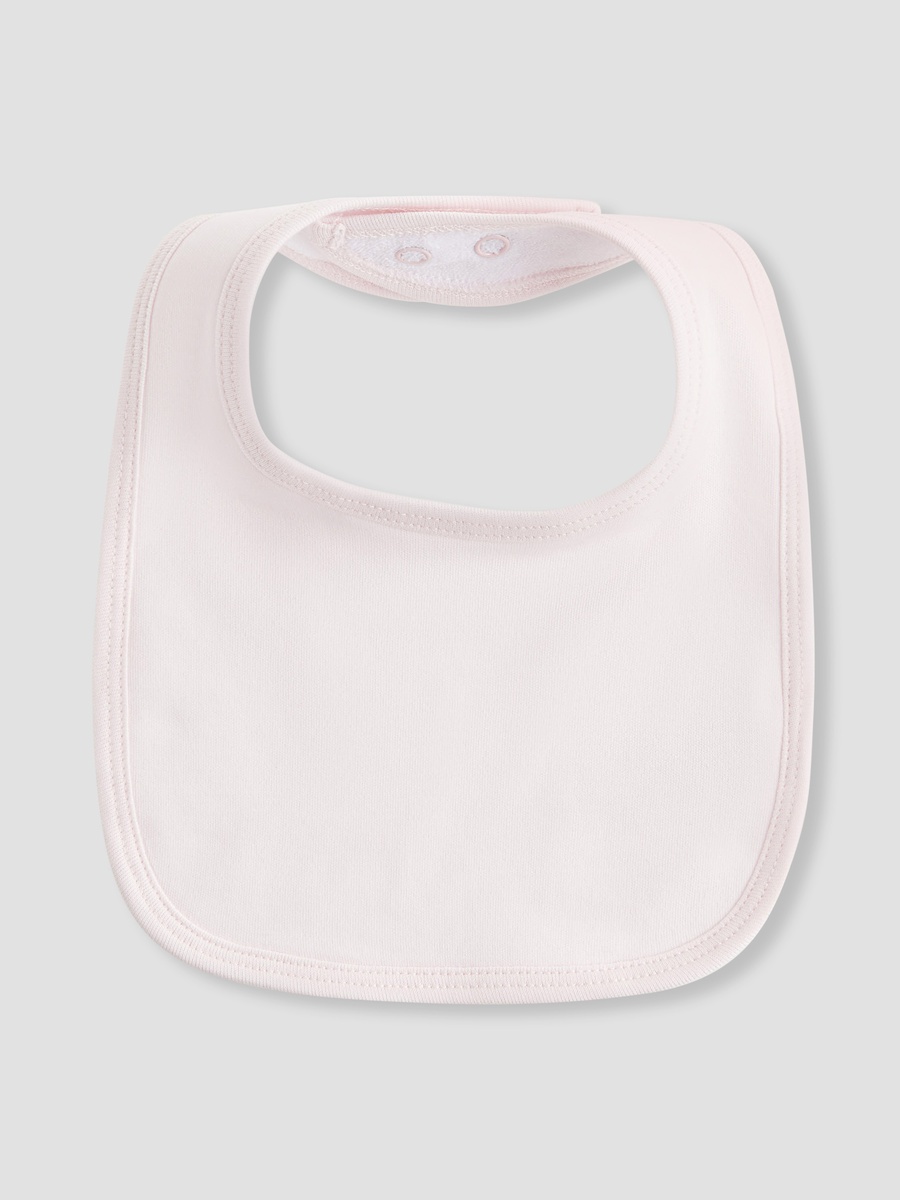 Cotton Bib with Snap Button Closure - Set of 5