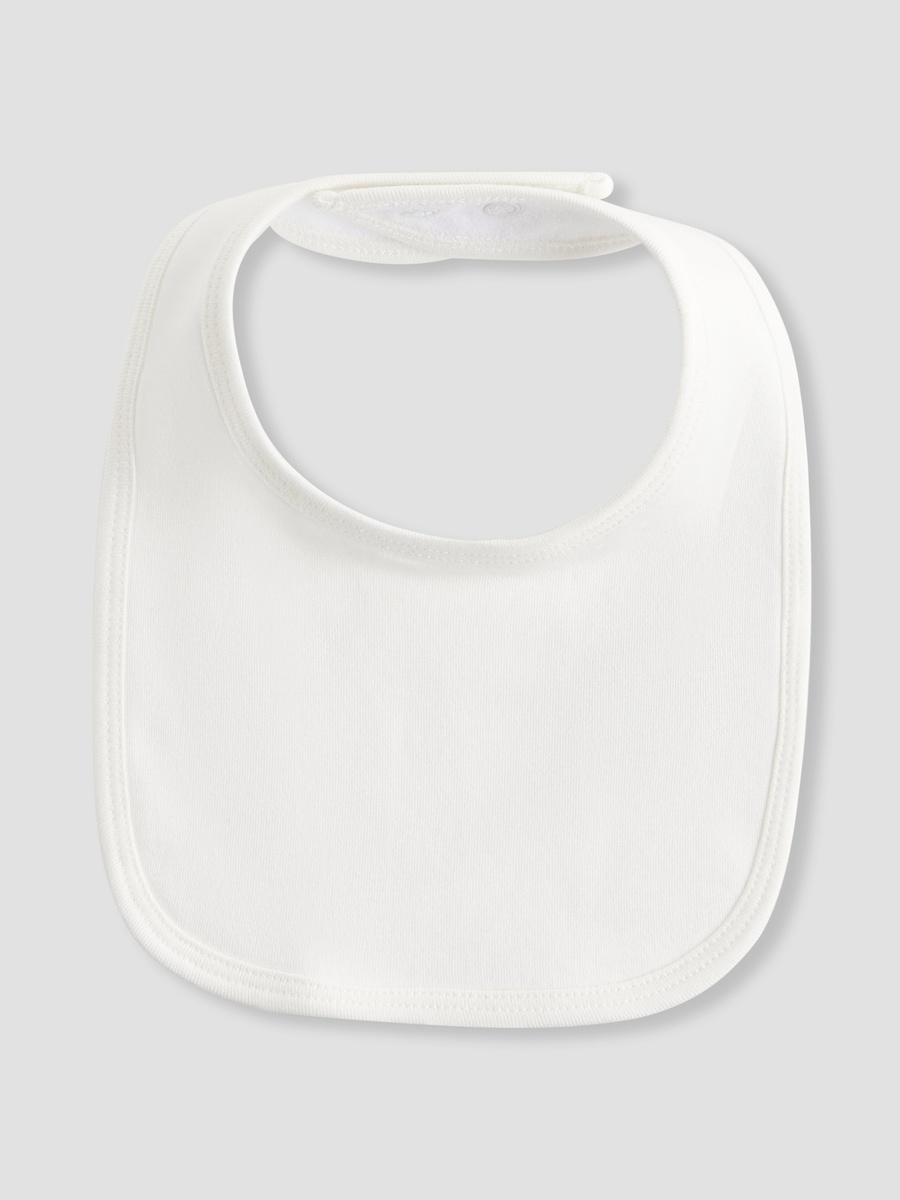 Cotton Bib with Snap Button Closure - Set of 5