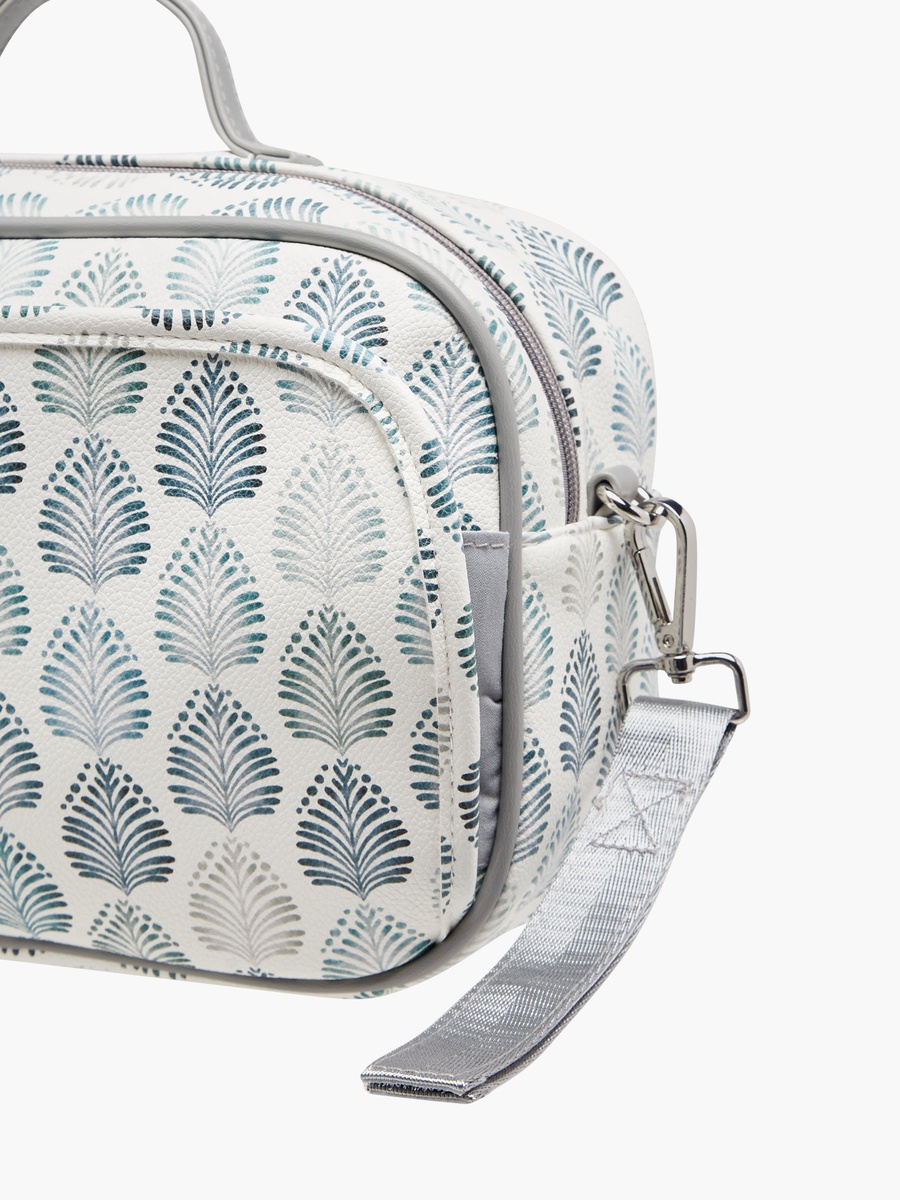 Printed Diaper Bag with Zip Closure