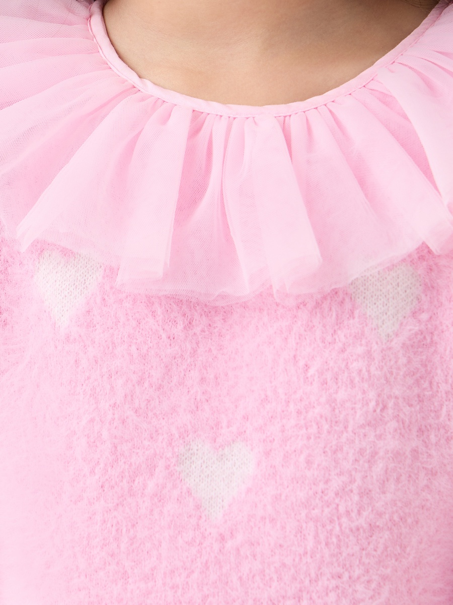 Heart Print Dress with Tights