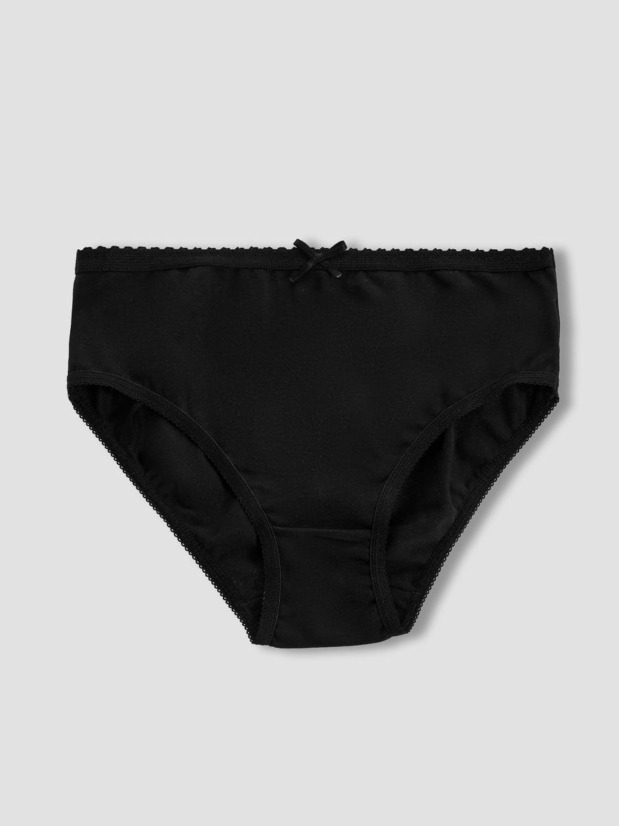 Cotton Briefs with Bow Accent - Set of 10