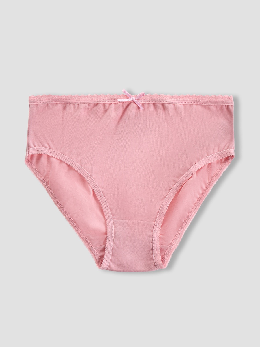 Cotton Briefs with Bow Accent - Set of 10