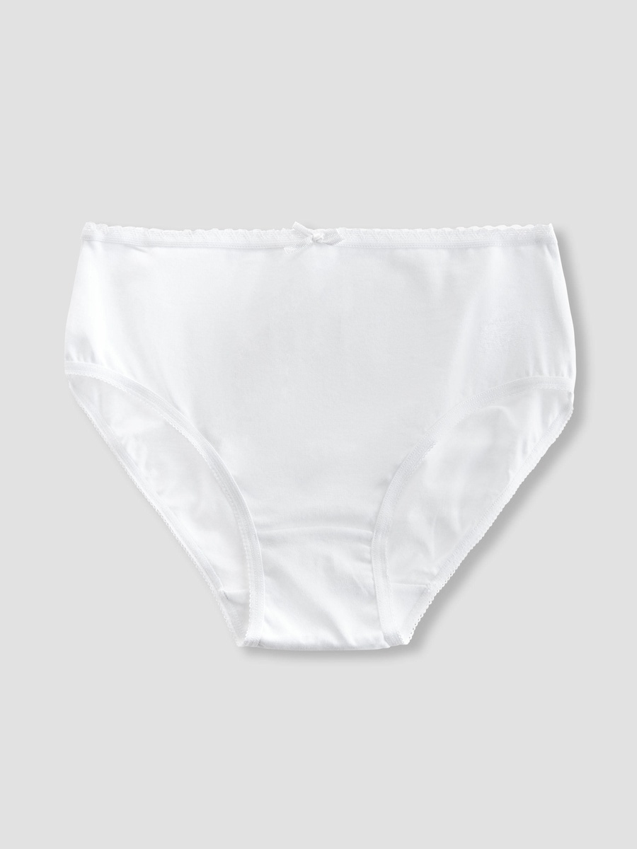 Cotton Briefs with Bow Detail - Set of 10