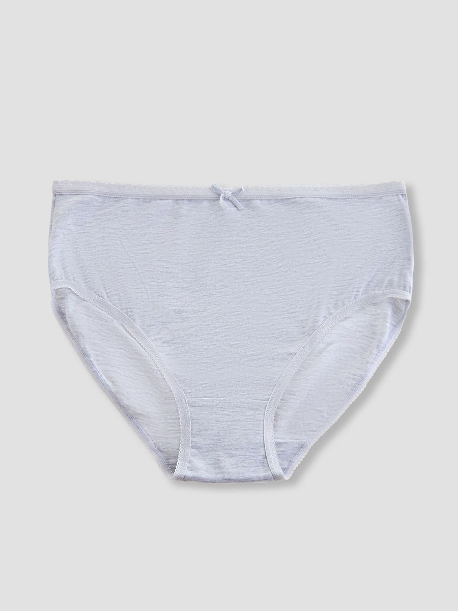 Cotton Briefs with Bow Detail - Set of 10