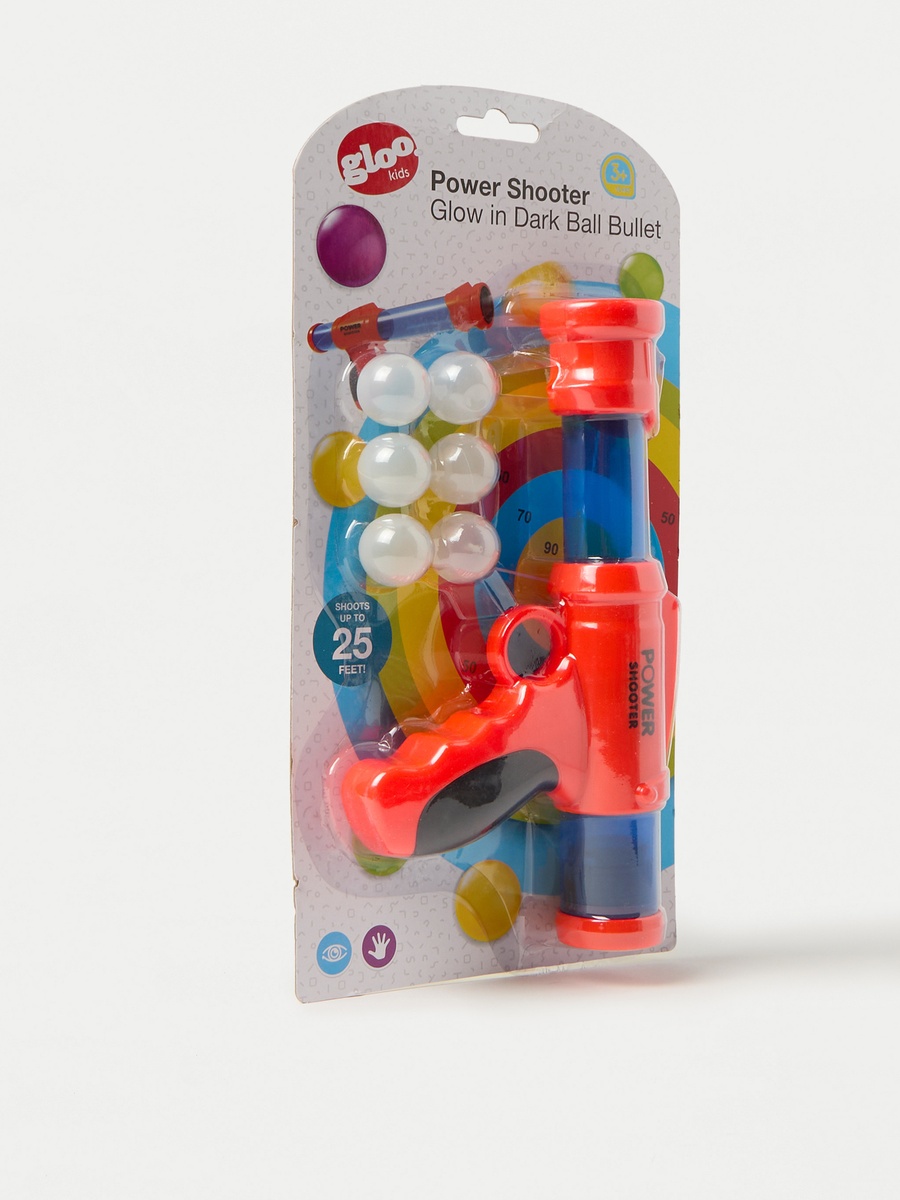 Power Shooter Glow in the Dark Ball Bullet Playset