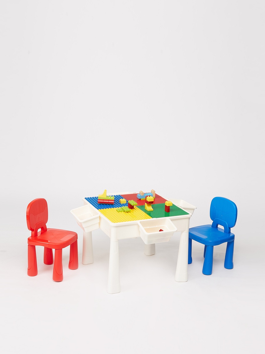 40-Piece Block Set with Table and 4 Storages