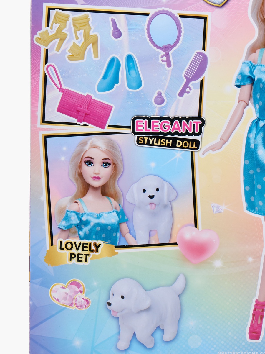 Fashion Doll with Lovely Pet Playset - 5 cm