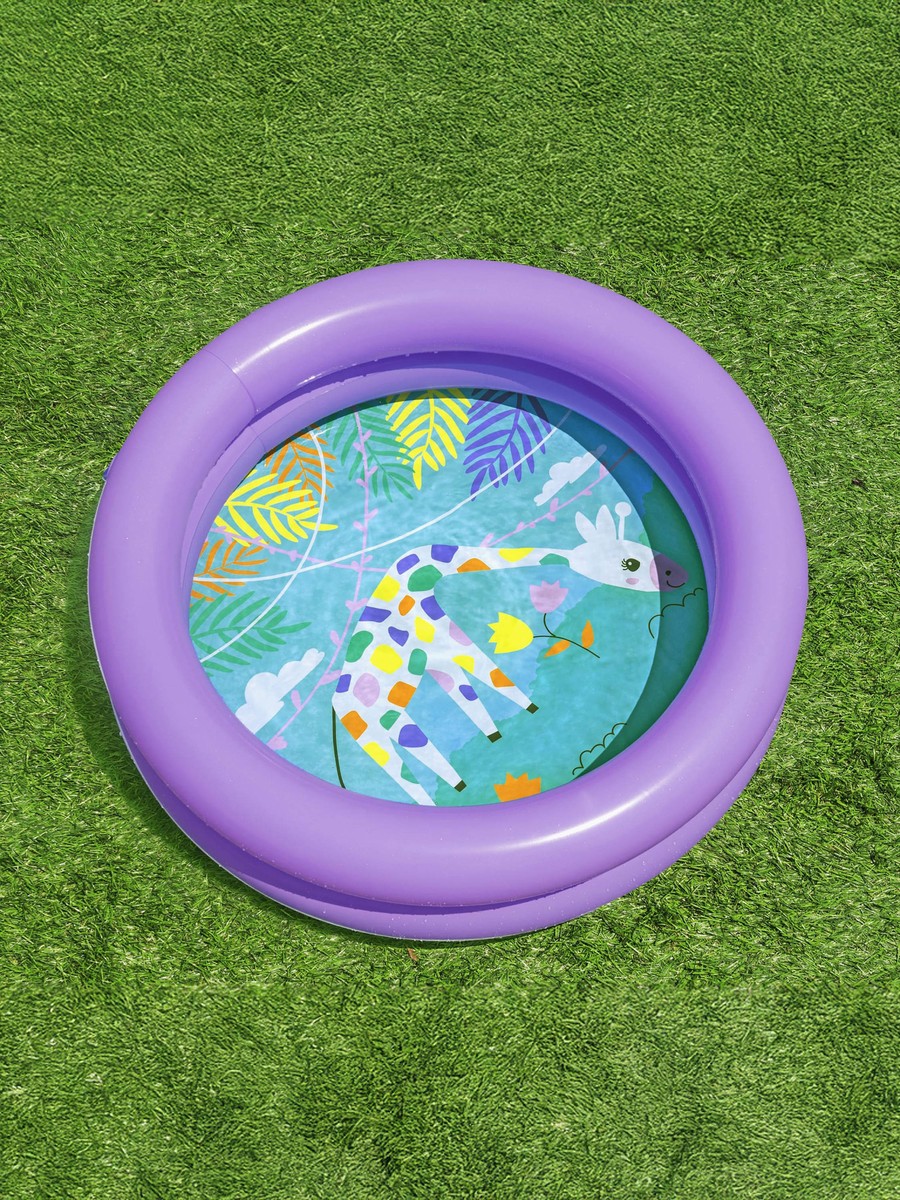Assorted Double Ring Inflatable Kiddie Pool - 61x15 cm