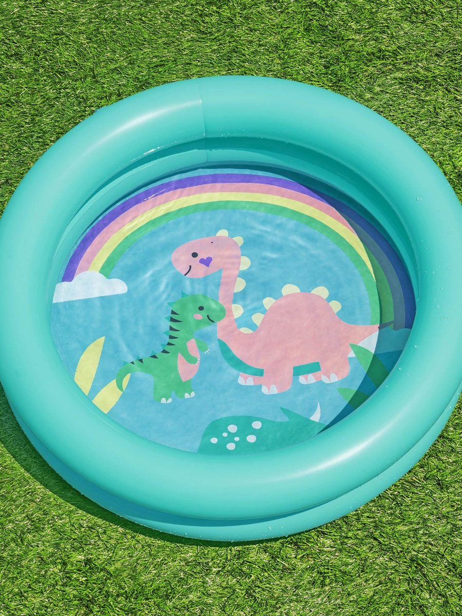 Assorted Double Ring Inflatable Kiddie Pool - 61x15 cm