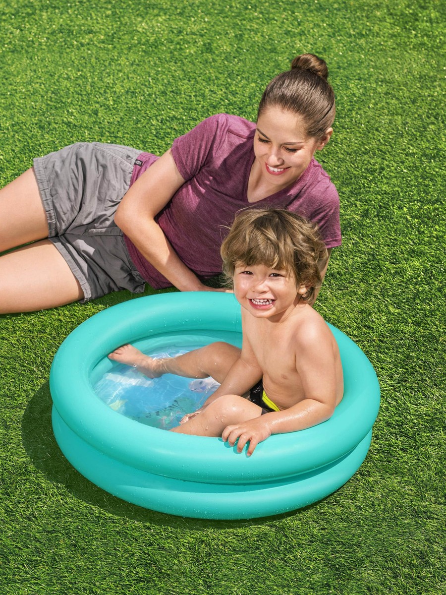 Assorted Double Ring Inflatable Kiddie Pool - 61x15 cm